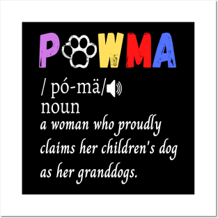 Pawma definition cute dog woman Posters and Art